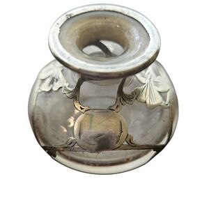 Antique Silver Overlay Perfume Bottle - Buried‎ Treasure